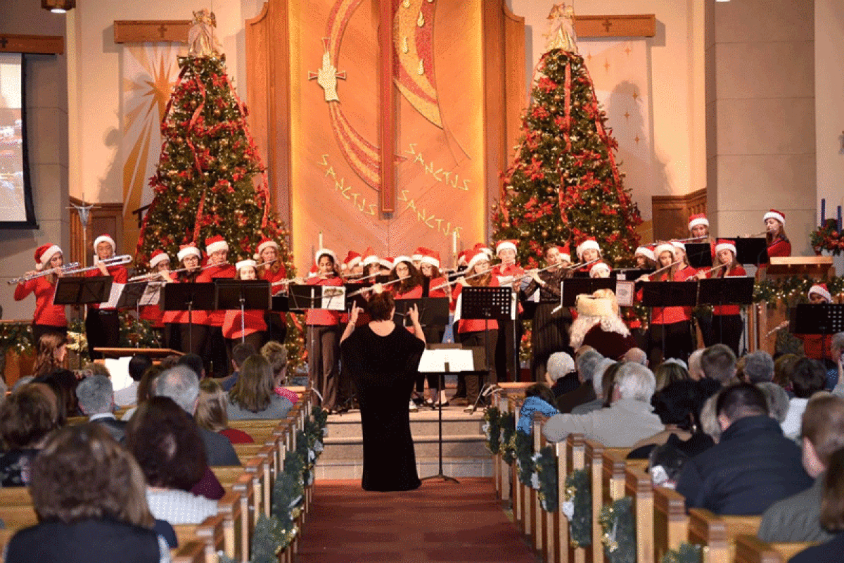  The Joy to You Flute Choir, with Barbara Ogar as director, performs at a past Joy to You concert. The flute choir will be performing as part of this year’s concert at 3 p.m. Dec. 4 at Trinity Lutheran Church in Utica. 