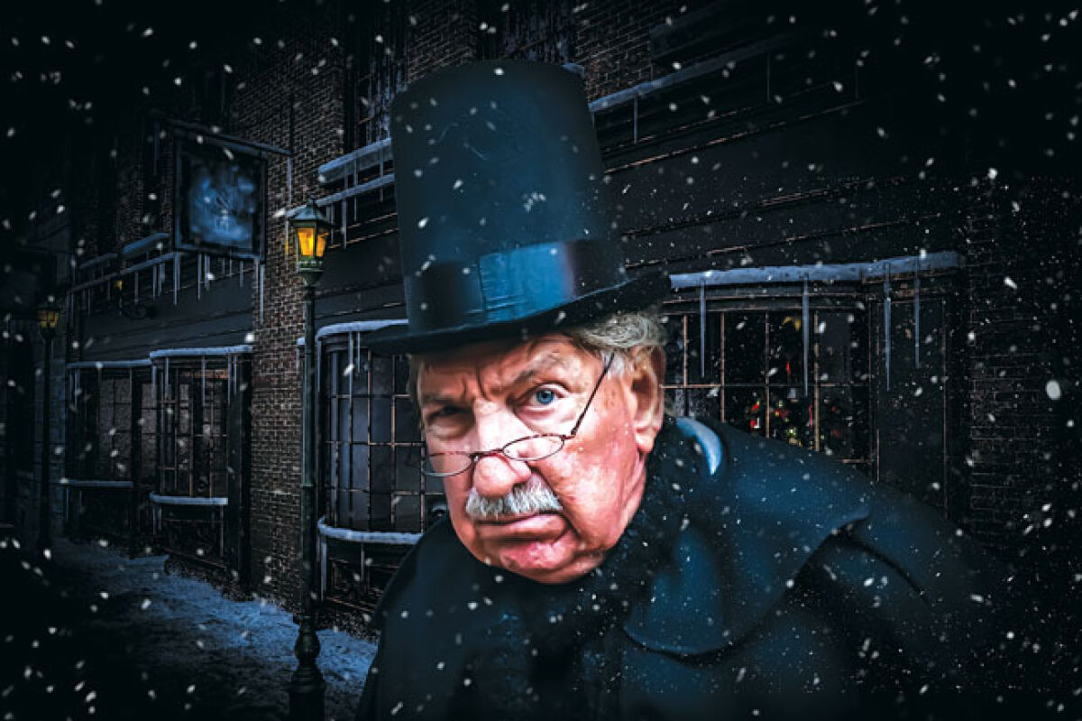  Ron Otulakowski plays the miserly Scrooge in Grosse Pointe Theatre’s version of “A Christmas Carol, the Musical.” 
