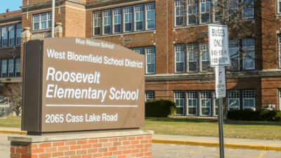  Ceiling collapses in unused classroom at Roosevelt Elementary School 