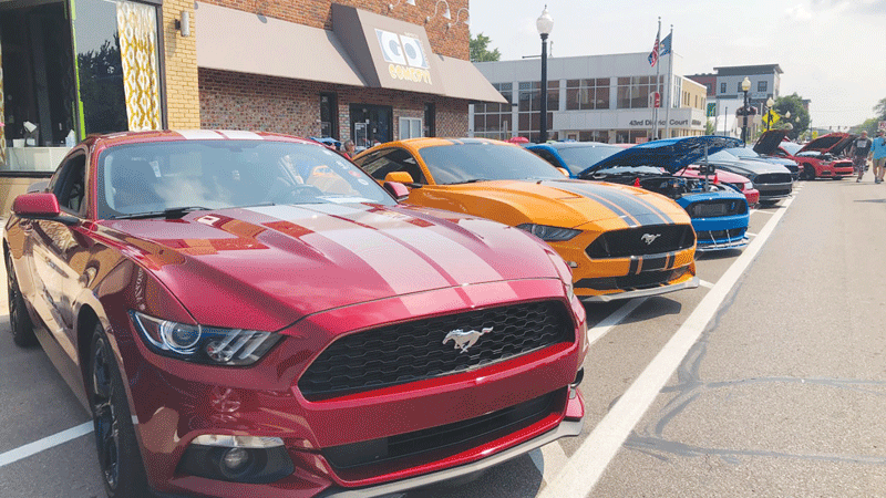 Mustangs rev their engines into 28th Dream Cruise in Ferndale