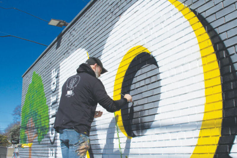 Restaurant’s Mural Welcomes Visitors To Roseville