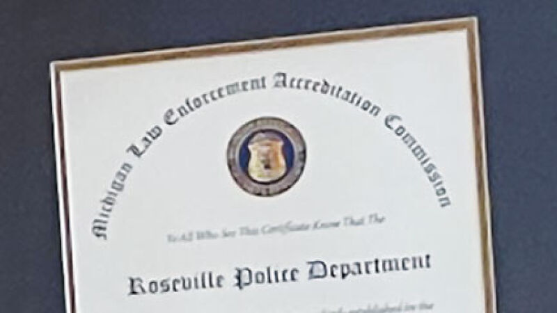 Roseville police department receives re-accreditation