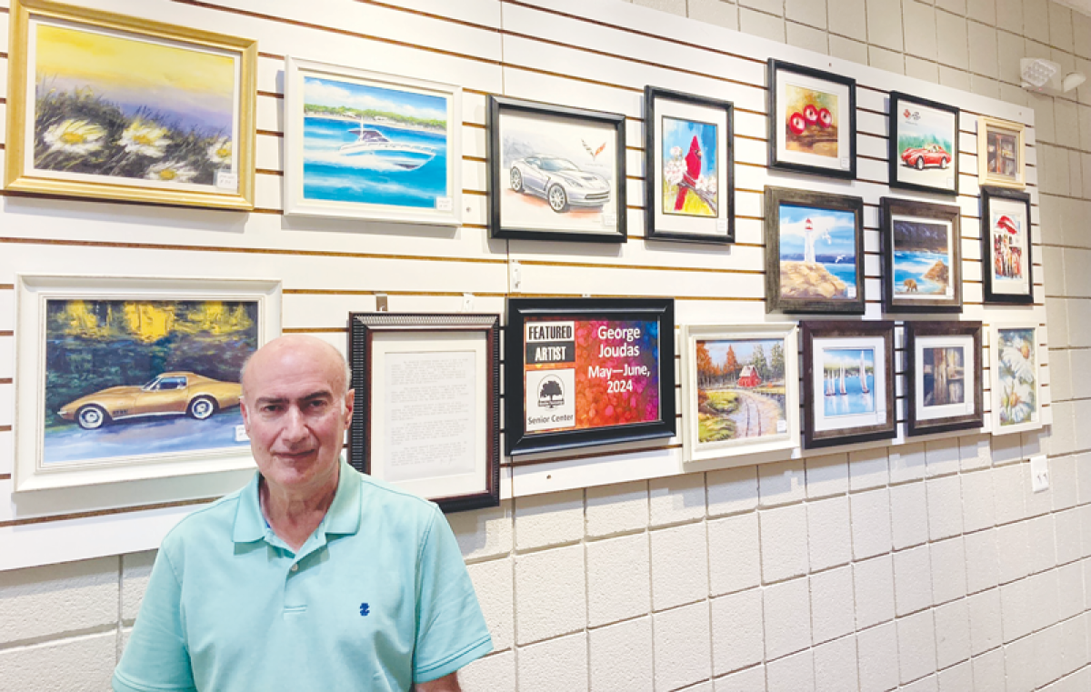  George Joudas is the Shelby Township Senior Center’s featured artist for the months of May and June. 