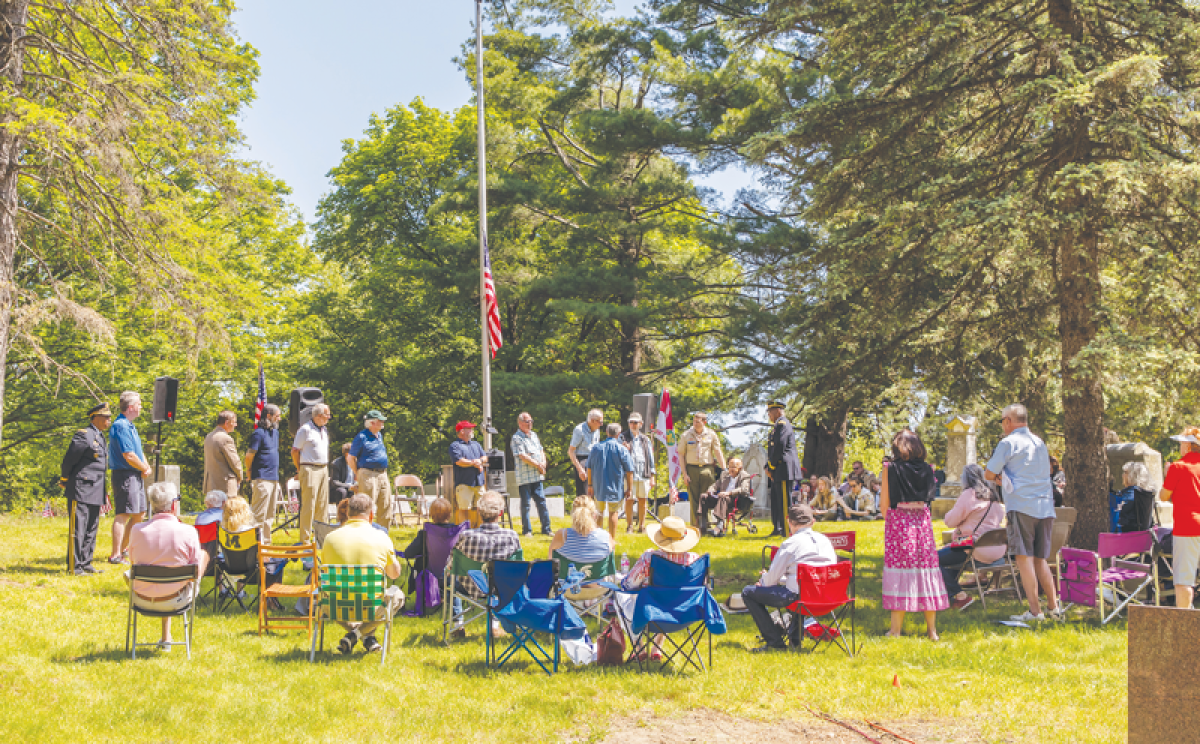  The community is invited to the historic Franklin Cemetery for the annual Memorial Day Service May 27. 