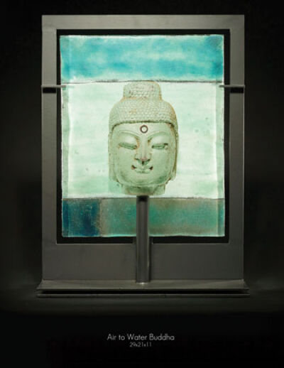  This Buddha statue created from glass casting shows Rose’s interest in cultural and spiritual history. 