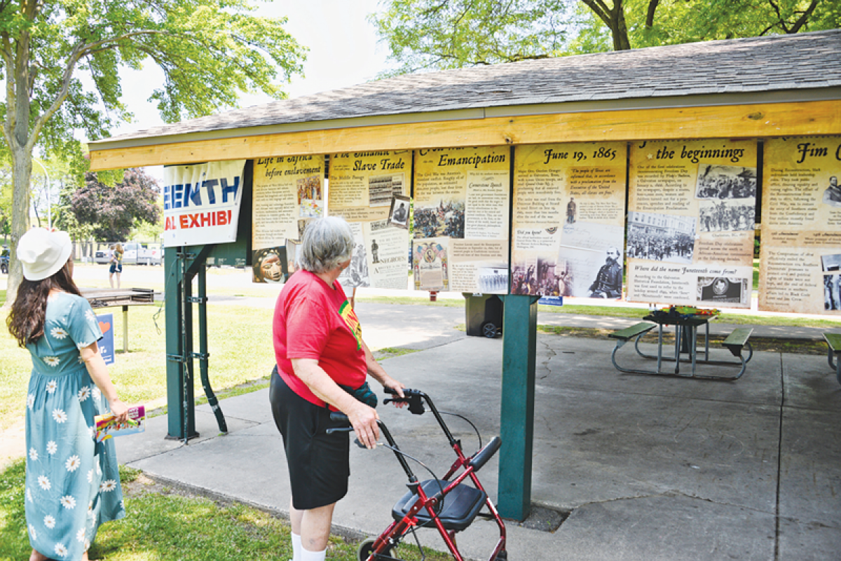  Educational exhibits taught attendees about Juneteenth last year and will return again this year. The federal holiday commemorates the date that the last U.S. slaves learned they were free. 