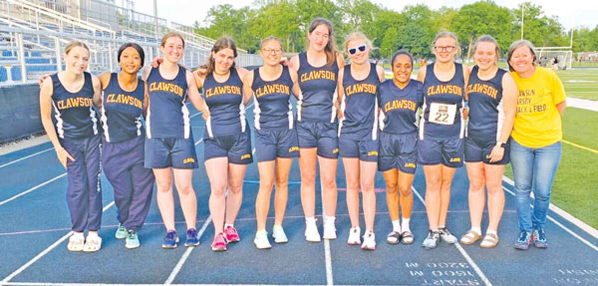  Clawson girls track and field swept the Macomb Area Conference Bronze league with a perfect 5-0 record in dual-meets and a first-place finish at the divisional meet. 