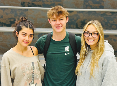   Abigayle, Aubrey and Anthony Agbay are triplets at Bloomfield Hills High School.  