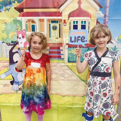  Children attend a Bluey-themed summer reading program last summer. 