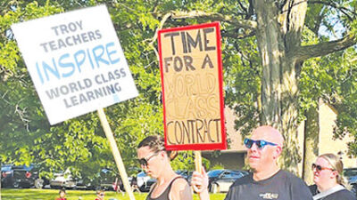  Troy teacher picketing continues as contract negotiations continue 