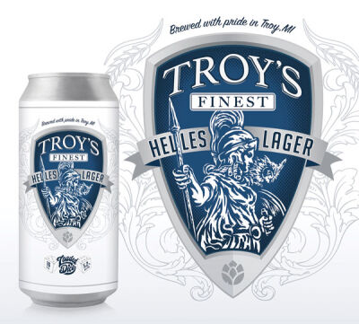 The Troy’s Finest helles lager will support Troy Fire Department charities. 