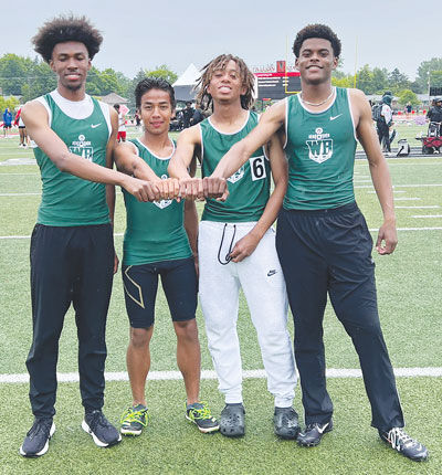  West Bloomfield boys track and field’s 4x400 relay finished fifth at the MHSAA Division 1 state finals with a 3:22.08, the third fastest time in school history, and consisted of senior Curtis Sharif, junior Devin James, junior Angelo Finnie Jr. and freshman Musa Kay brought home all-state honors. 