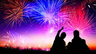  Fireworks display to be set off from Walled Lake 