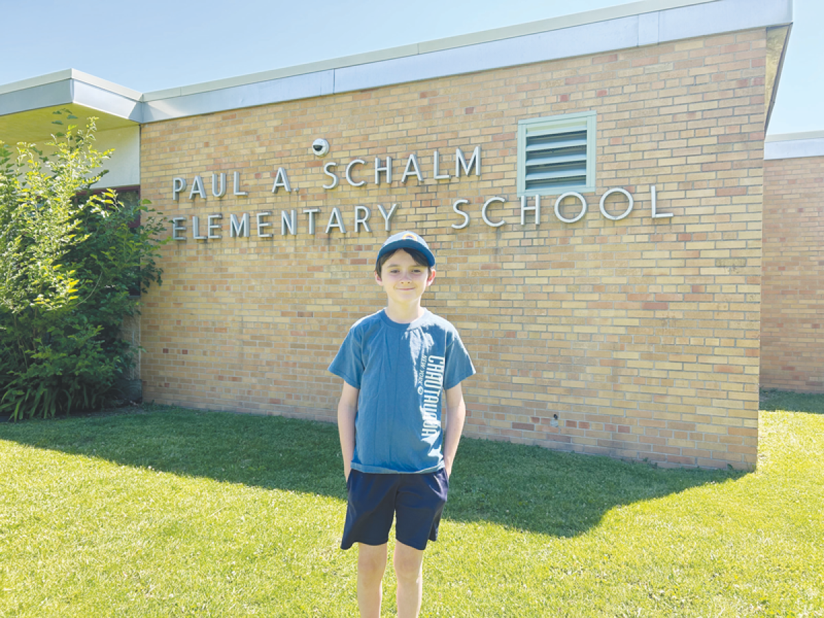  Daniel Irwin, 11, visited Schalm Elementary School for the last time during the week of June 10-14 at the Schalm final walk-through event put on by the elementary school’s principal, Bianca Sines. 