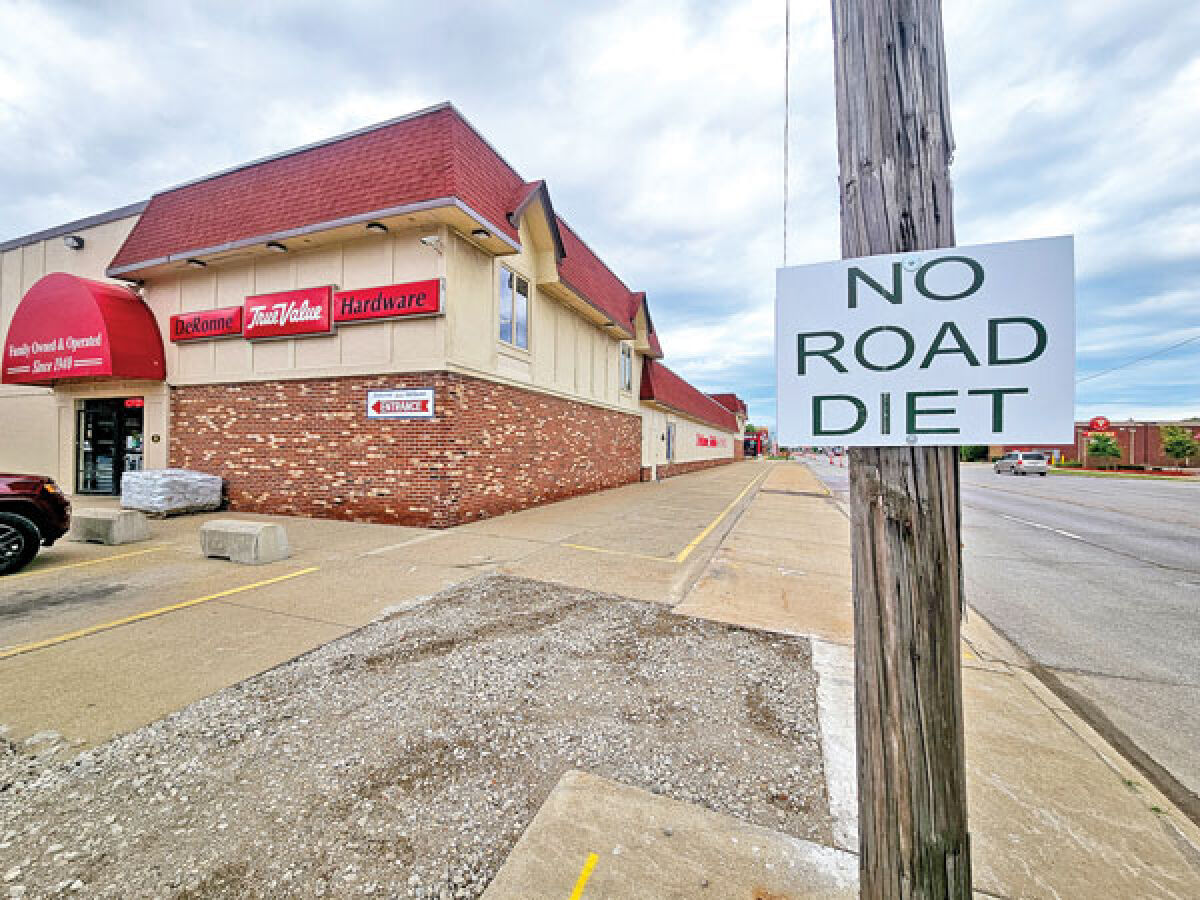  David DeRonne, who owns DeRonne True Value Hardware on Nine Mile Road in Eastpointe, strongly opposes a proposed road diet that would shrink part of Nine Mile Road from five lanes to three. The City Council voted to halt a road diet plan at a meeting earlier this year; however, the road diet concept was revisited at the June 4 meeting. 
