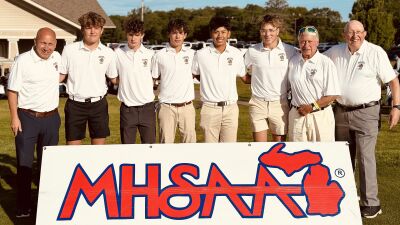  Warren De La Salle boys golf celebrates a successful showing at the Michigan High School Athletic Association Division 1 state finals on June 8 at Bedford Valley, placing fifth. 