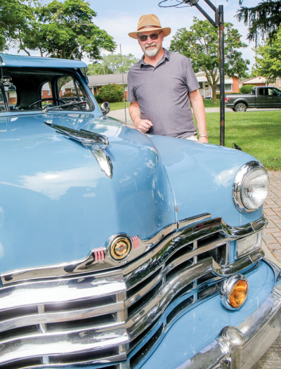  Don Starlin, of Clawson, often takes his 1949 Chrysler Windsor Coupe to local car shows. 