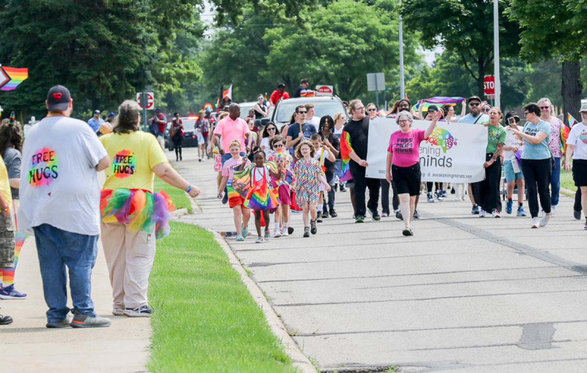  A parade was among the events at Warren's first Pride celebration. 