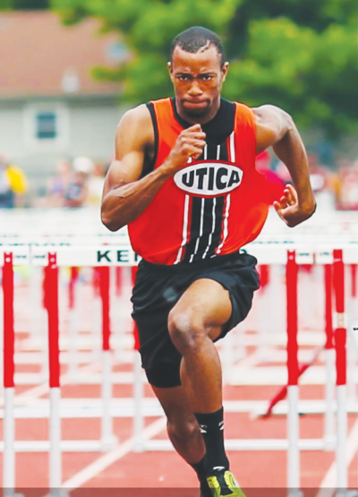   A 2013 Utica High School graduate, Freddie Crittenden was a Michigan High School Athletic Association Division 1 state champion in the 110-meter hurdles for Utica in 2013.  