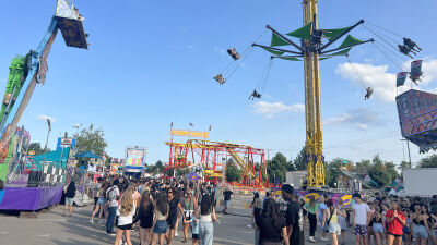  The amusement rides are in action at the Sterlingfest Art & Music Fair’s carnival midway Thursday, July 25.  