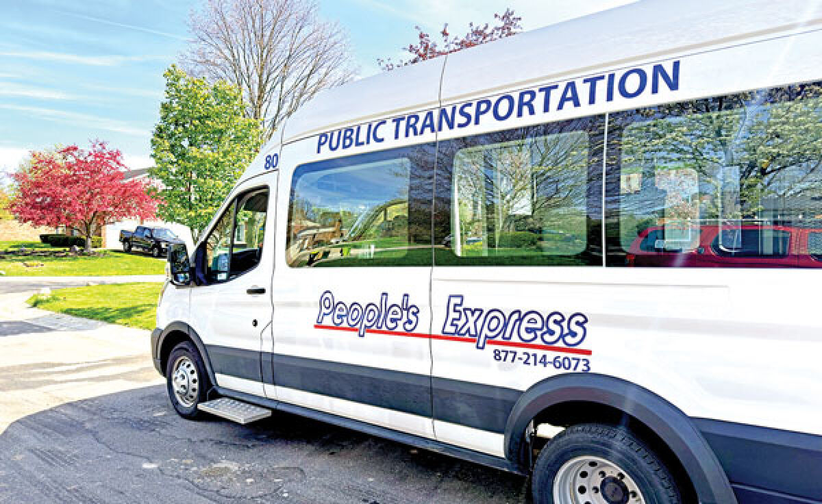  People’s Express vans will be temporarily parked at the Novi Civic Center for the remainder of the year as the city transitions to People’s Express for curb-to-curb transportation services. 