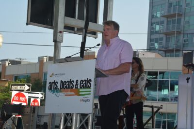  Event Producer Jon Witz talks about the headliners for the 2024 Arts, Beats & Eats festival during a press conference in Royal Oak July 31. 