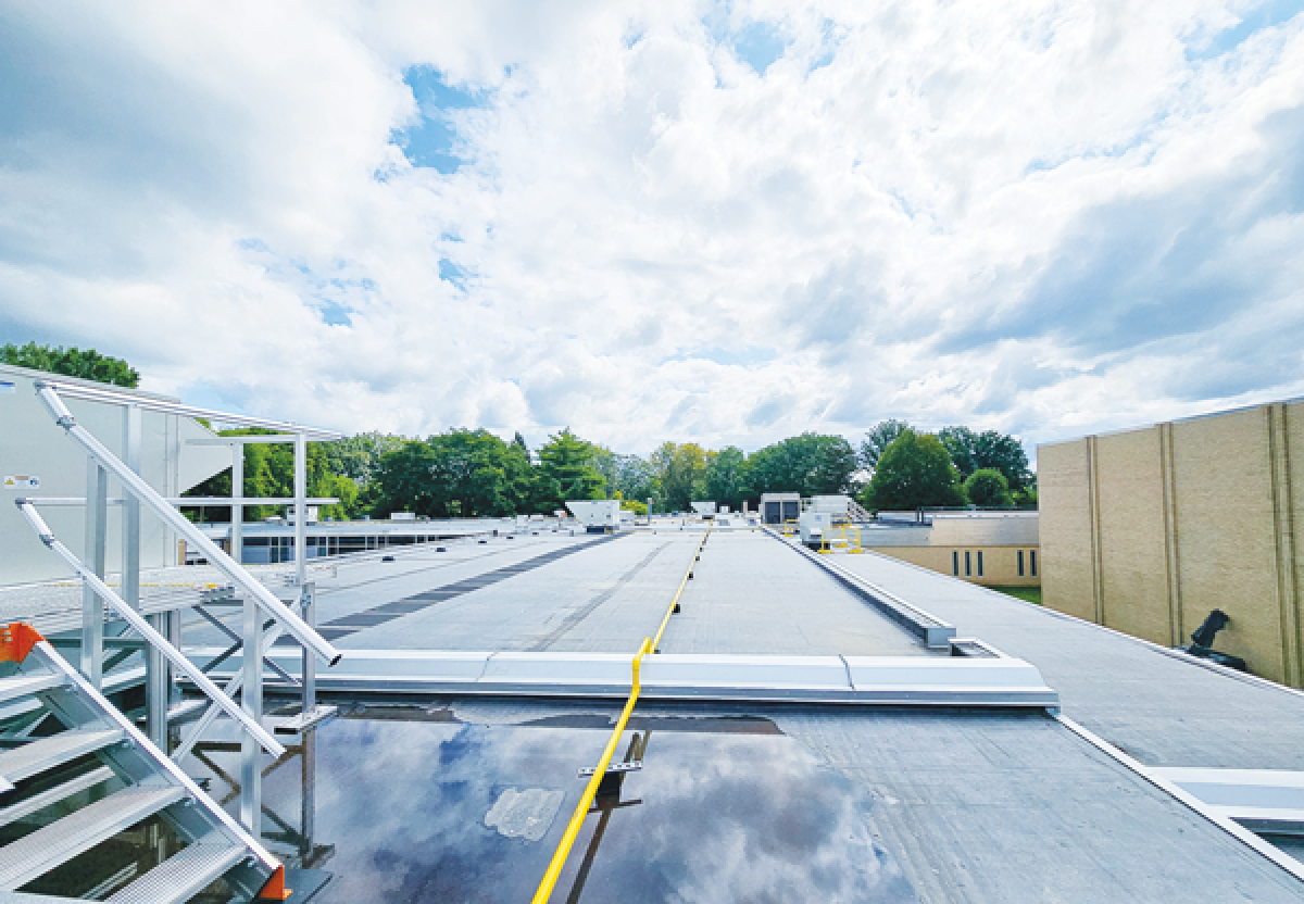  The entire roof has been replaced at Madison High School, one of many upgrades funded by a bond voters approved in the fall of 2021. Twenty heating and cooling units were added, including ones that service the gymnasium.  