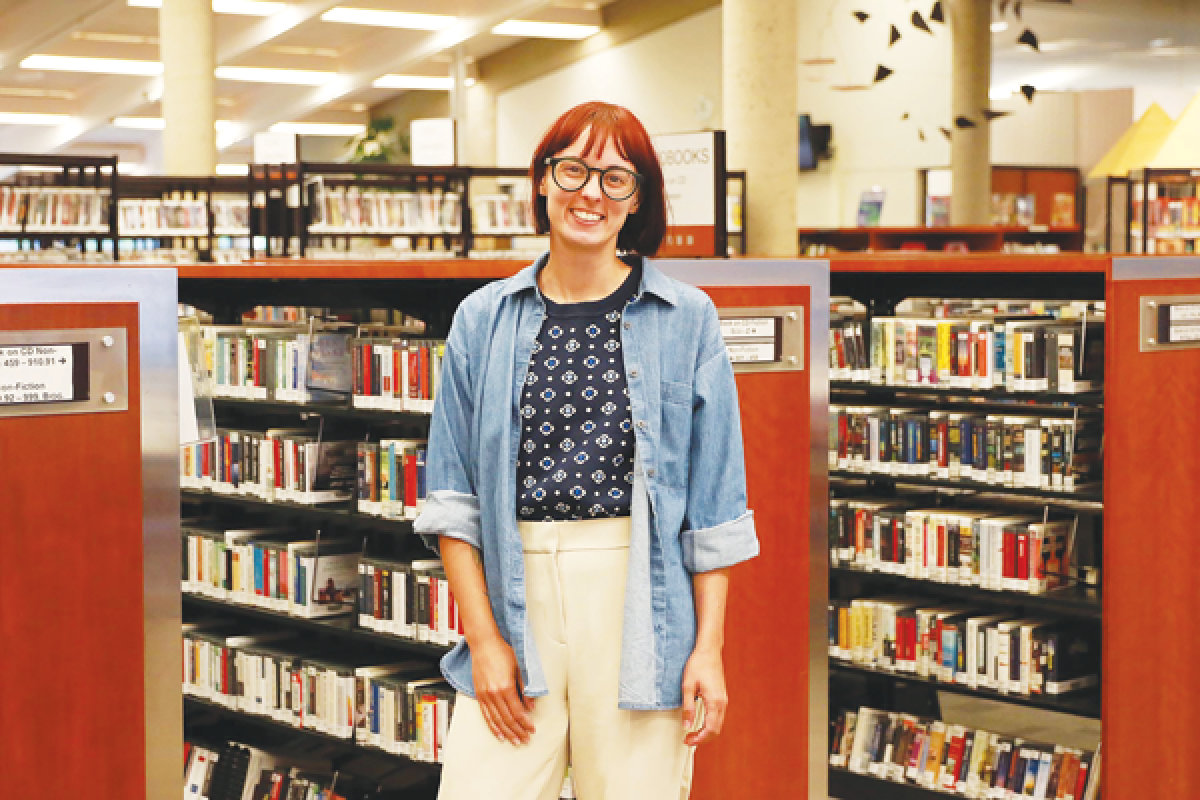  The Farmington Community Library is seeking a millage renewal. Pictured is Sarah Zitter Masindi, the library’s community relations director. 