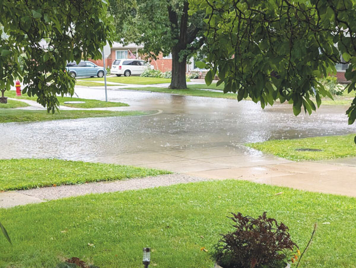  This photo posted to Facebook on Aug. 6 shows the flooding a recent storm caused on the corner of Princeton Street and Sunnydale Street. 