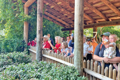  Detroit Zoo visitors are in awe checking out the new baby gorilla Aug. 23. The baby is the first gorilla born at the zoo in its 96-year-history. 