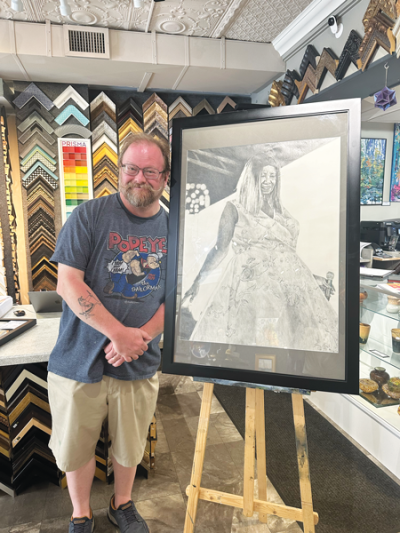   Jason Nuttall, of Bay City, is one of the Michigan artists chosen for Art Takeover. 