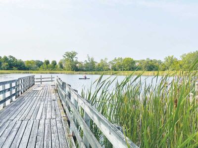  The fishing pier at the Pontiac Oaks is formerly known as Hawthorne Park. The city of Pontiac retains ownership of the park property and collaborates with Oakland County Parks to maintain and improve the park. 