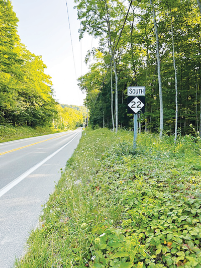  M-22 is a two-lane highway that hugs the shoreline of the the Leelanau Peninsula. 