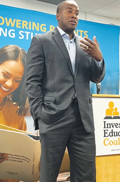  U.S. Rep. John James, R-Shelby Township, said the Educational Choice for Children Act, if passed, would provide $10 billion in annual tax credits to taxpayers to fund textbooks, tuition, supplies and equipment for public, private, charter and homeschooled students.  