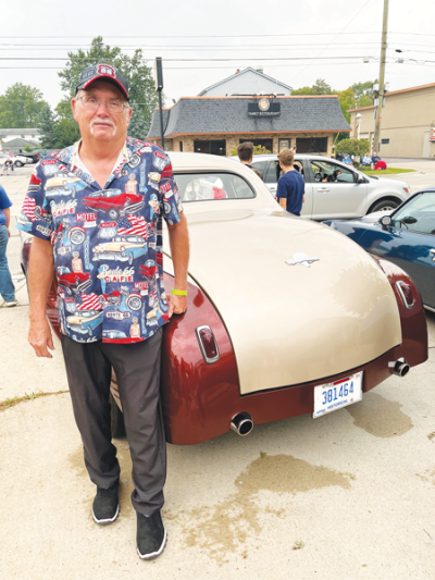  Gary White, of Warren, takes his 1941 Plymouth Deluxe Coupe  to various car shows every week.   