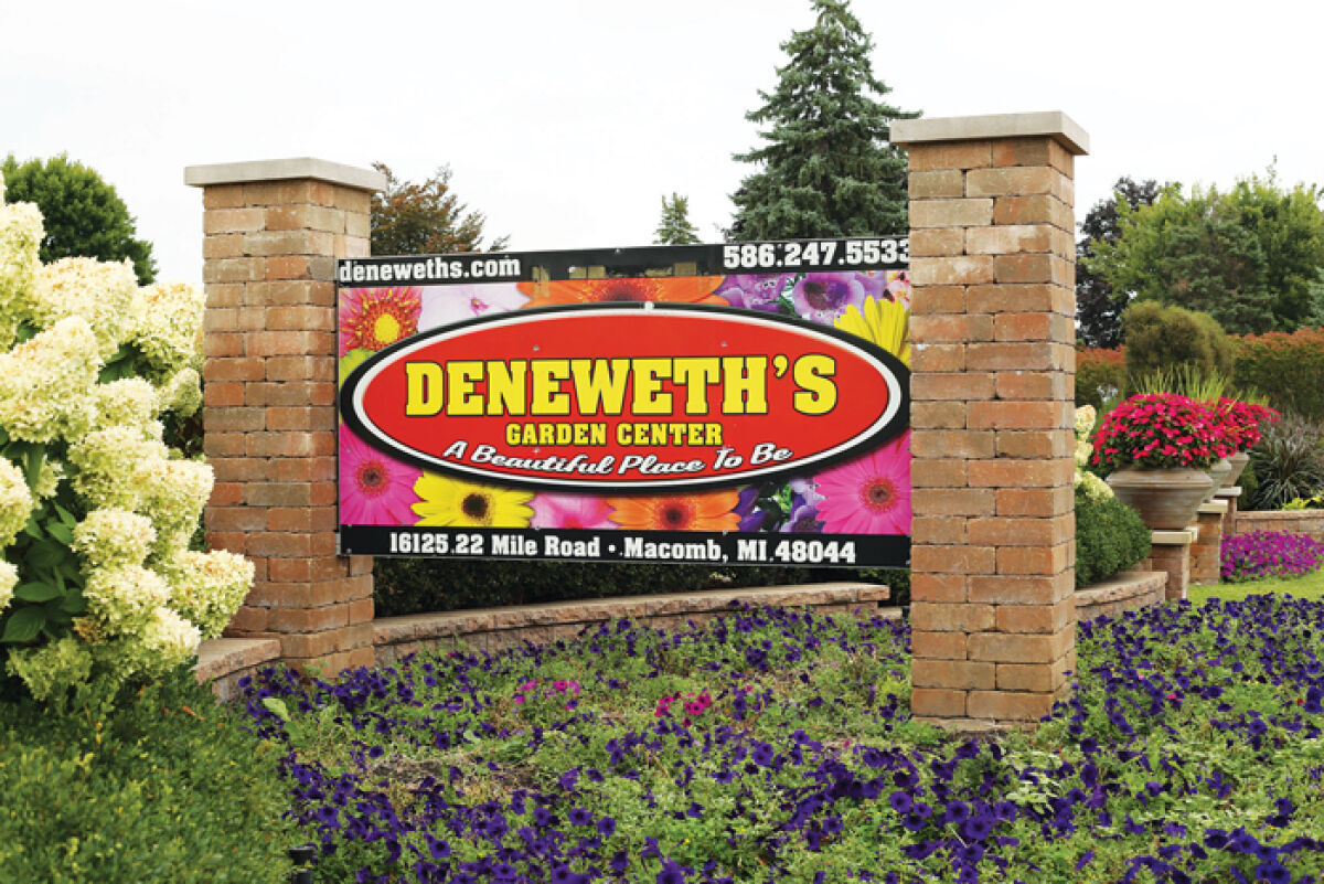  The sign outside of Deneweth’s Garden Center will be joined by additional flags and signage to promote the center’s upcoming “Fall Fun Fest.” The center’s request for the additional signage was approved by the Macomb Township Board of Trustees as a special event request. 