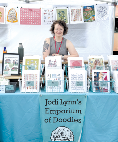  Jodi Lynn Burton will be back at the DIY Street Fair this year, which takes place Sept. 20-22, with her business Jodi Lynn’s Emporium of Doodles. 