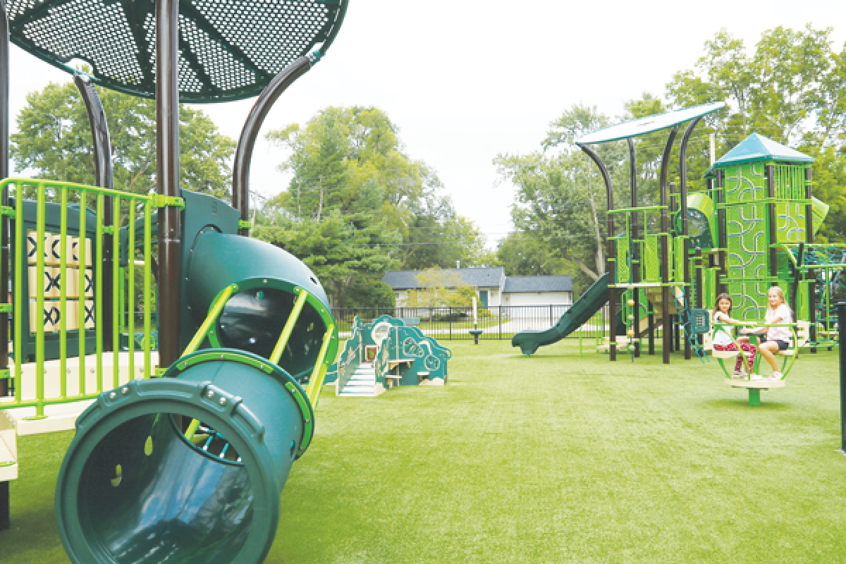  The Wabash Park playground has a new look and is open for enjoyment. 