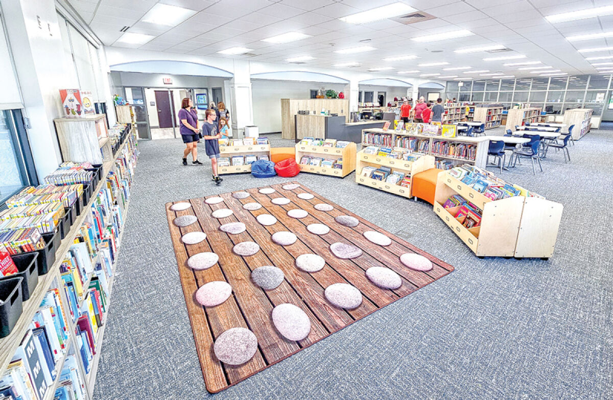  As part of the construction, Clawson Elementary School has a new media center. 