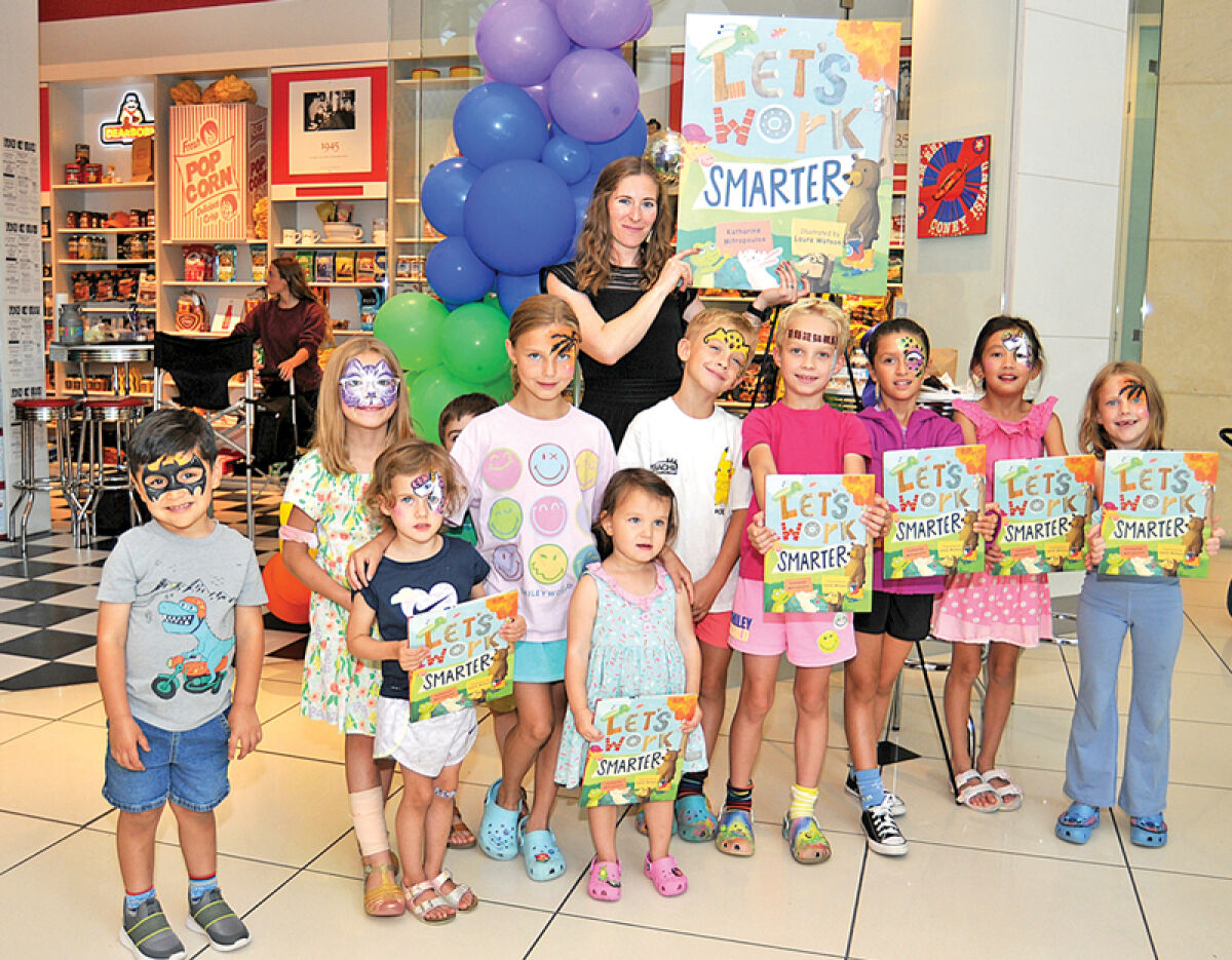  Author Katharine Mitropoulos debuted her new book, “Let’s Work Smarter” at Somerset Collection. 