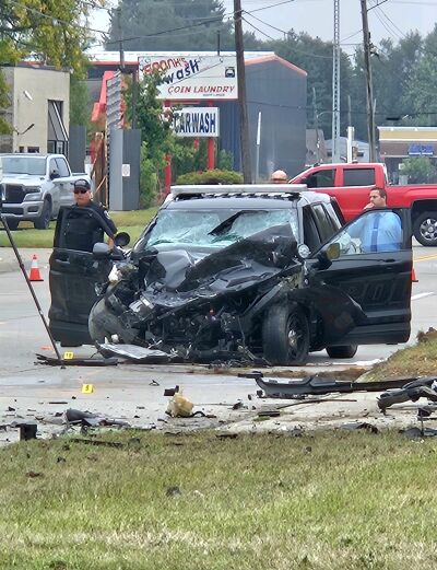  Two Warren police officers were transported to the hospital in critical condition Sept. 30 after a crash on Schoenherr Road at Prospect Avenue.  