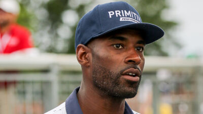  Calvin Johnson takes part in the 2024 Rocket Mortgage Classic Celebrity Scramble at Detroit Golf Club June 25 prior to the PGA Tour’s Rocket Mortgage Classic. He will be reading to kids at the Gardner White in Warren Oct. 9. 