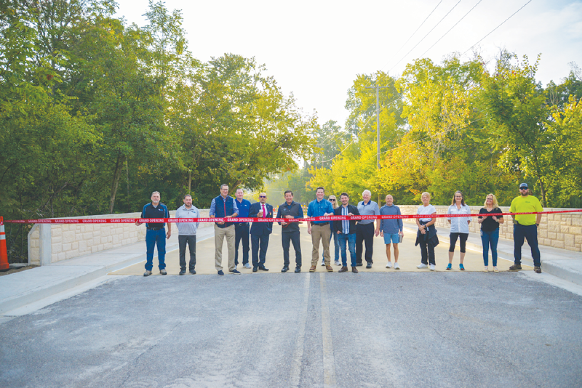  On Sept. 20, the village of Beverly Hills held a ribbon cutting for the reopening of Riverside Bridge. 