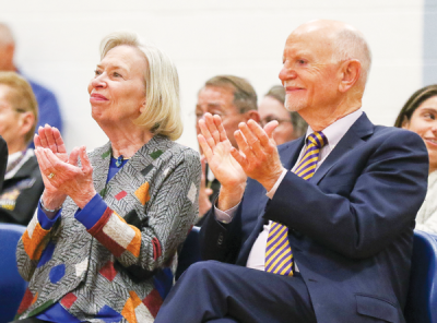  Kathy and Steve McShane donated the money for the new multimillion dollar STEM Innovation Center.  