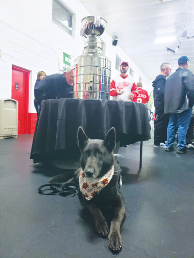  Eventgoers will get a chance to get a photo with a replica Stanley Cup. Proceeds from the event at the St. Clair Shores Civic Arena on Nov. 15 will benefit Guardian Angels Medical Service Dogs. 