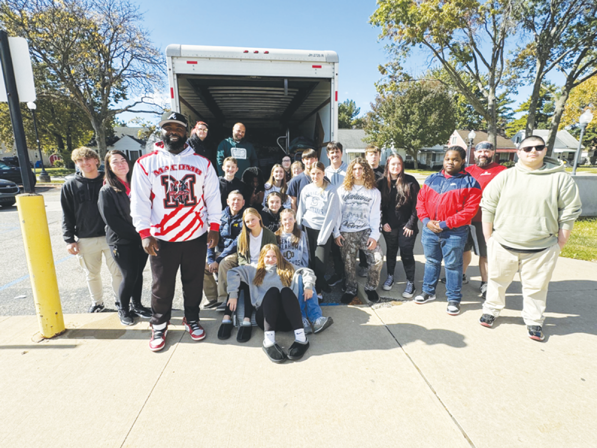  Volunteers with the Connections Club at Hazel Park High School loaded up a truck Oct. 16 with goods collected  for victims of the recent hurricanes. 