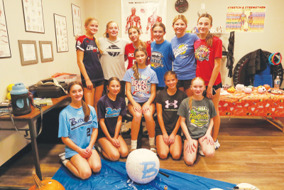  The 13U Michigan Batbusters travel softball team spent some of its time at the facility decorating pumpkins. 