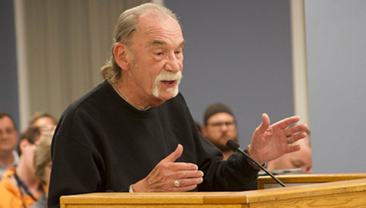  Resident Vince Calabrese speaks out against a new Sheetz development at the Oct. 30 Fraser City Council Special Meeting. 