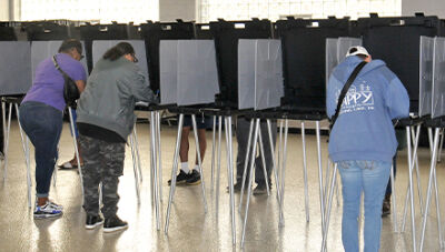  Voters cast their ballots Nov. 5 inside the Hazel Park Community Center. 