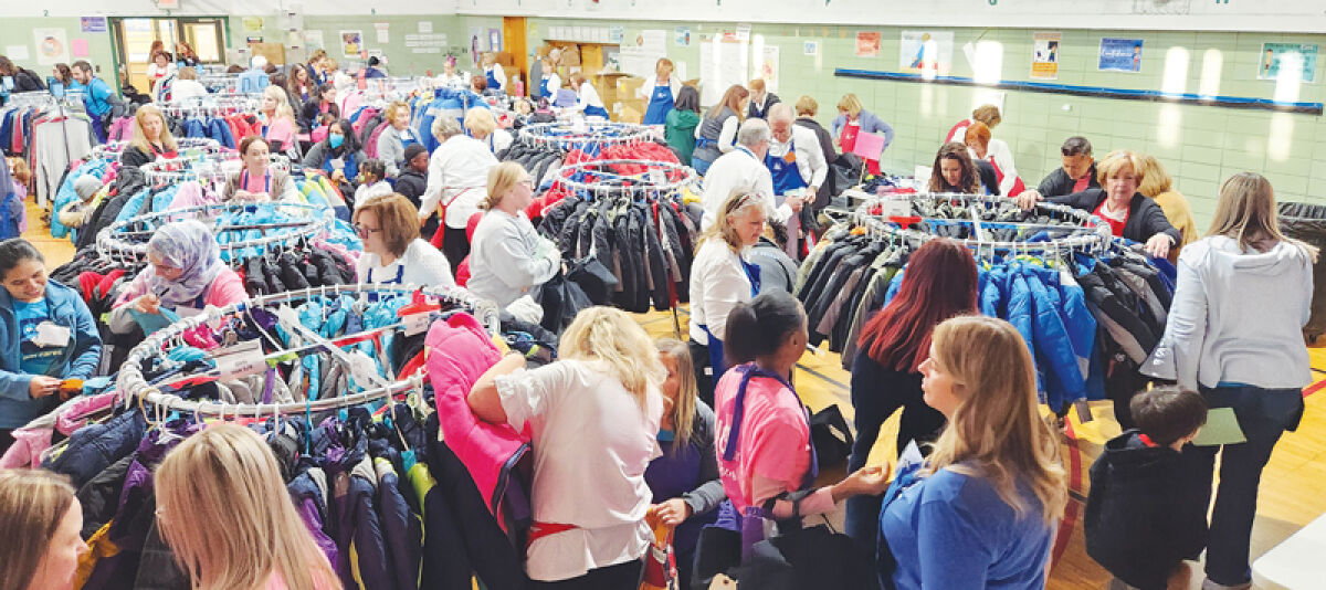  The Assistance League of Southeastern Michigan brought its Operation School Bell program to Eastpointe Community Schools Oct. 17. Students from Pleasantview and Forest Park elementary schools received two shirts, one pair of pants, underwear, socks, a winter hat, gloves, a personal hygiene kit, a book and a winter coat. 